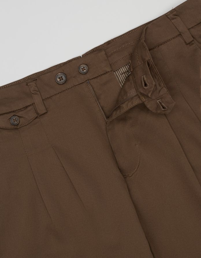 krótkie spodenki szorty tavullia tavullia brązowe slim fit