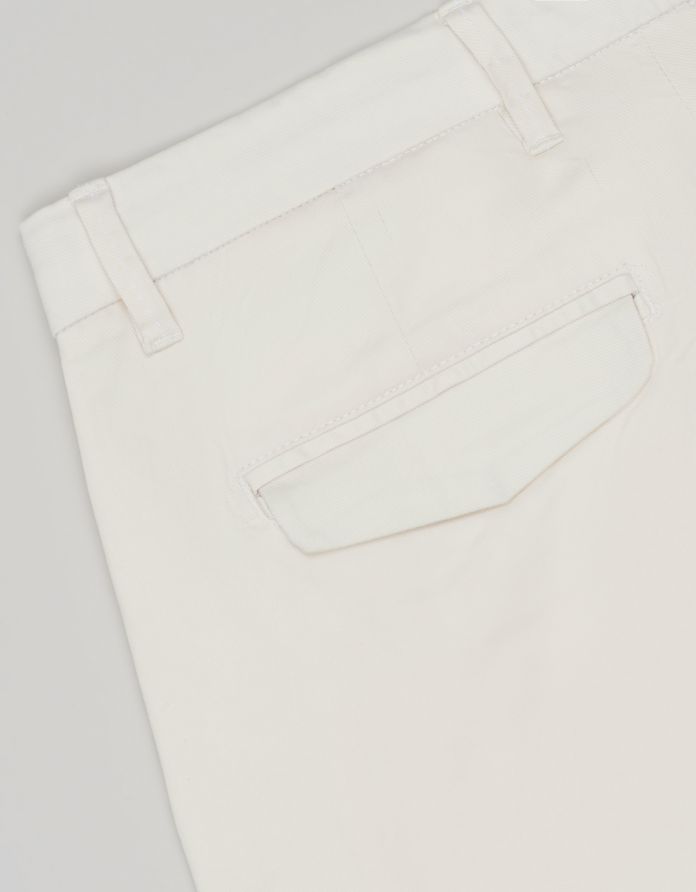 spodnie męskie casual tavoleto białe slim fit