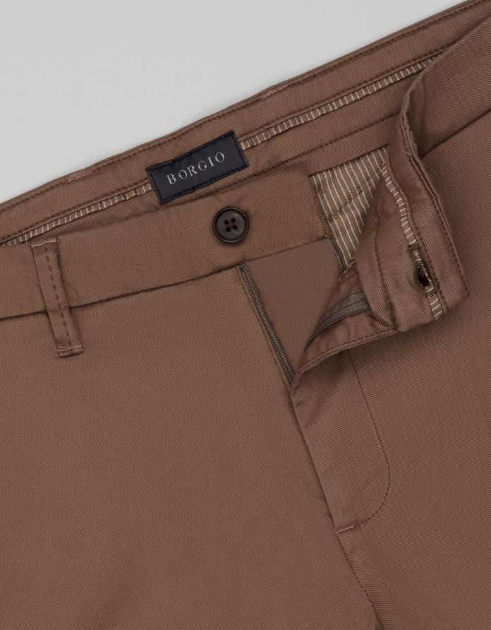 spodnie męskie casual tavoleto khaki slim fit