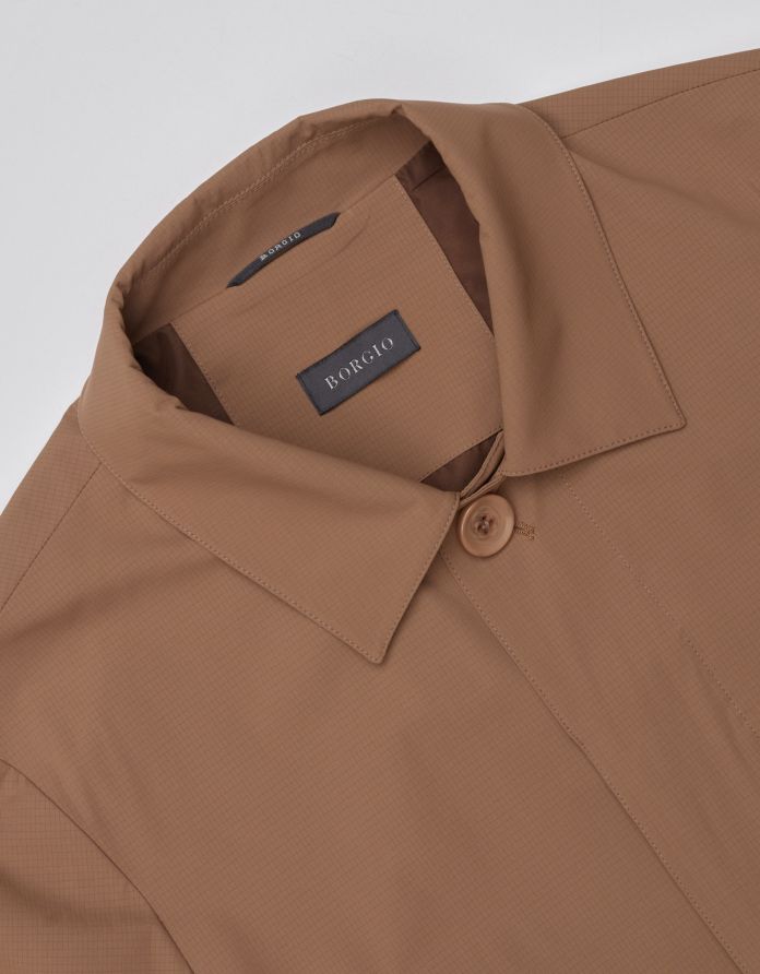 płaszcz przejściowy benevento brązowy