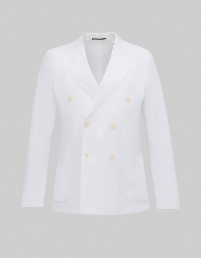 marynarka lniana linarolo II ecru slim fit