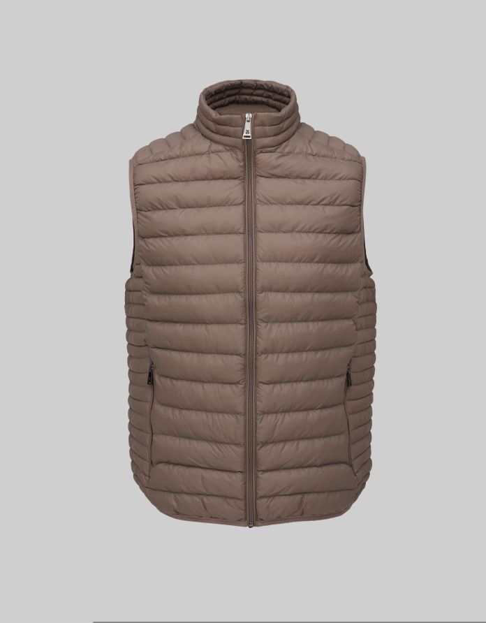 kamizelka pikowana vestone classic fit beżowa