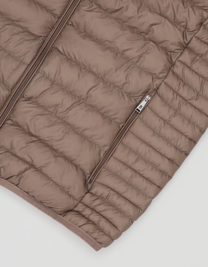 kamizelka pikowana vestone classic fit beżowa