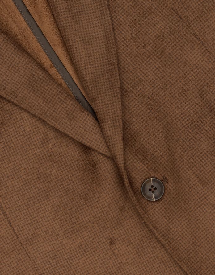 marynarka męska do zestawu sueglio brązowa slim fit