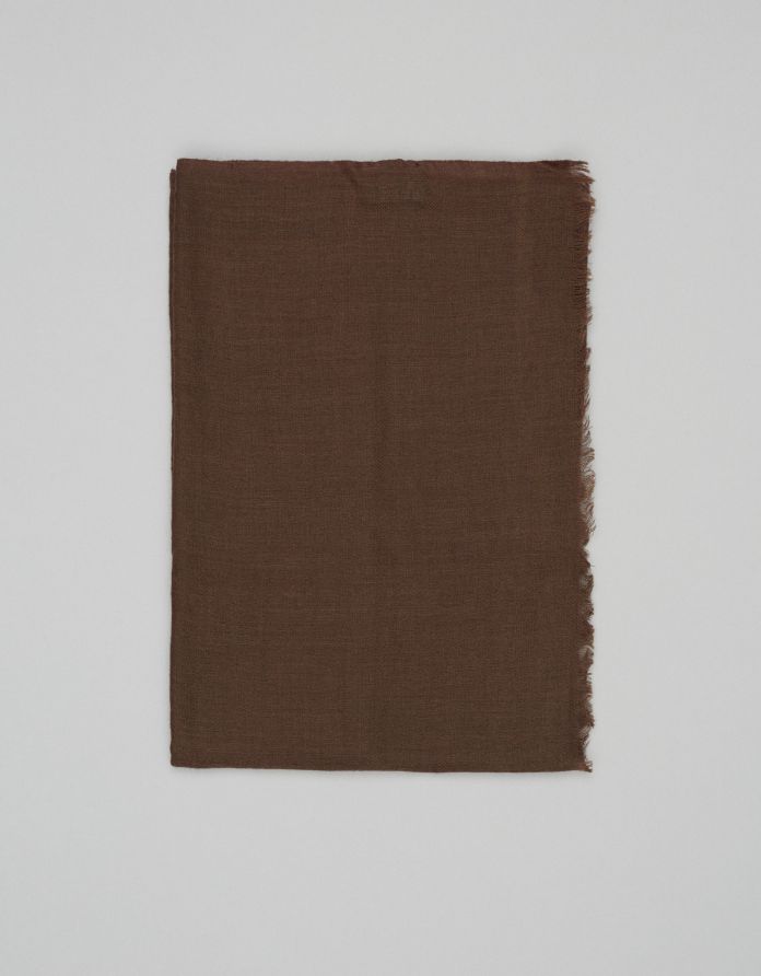 szalik wełniany lanadi 02 brązowy