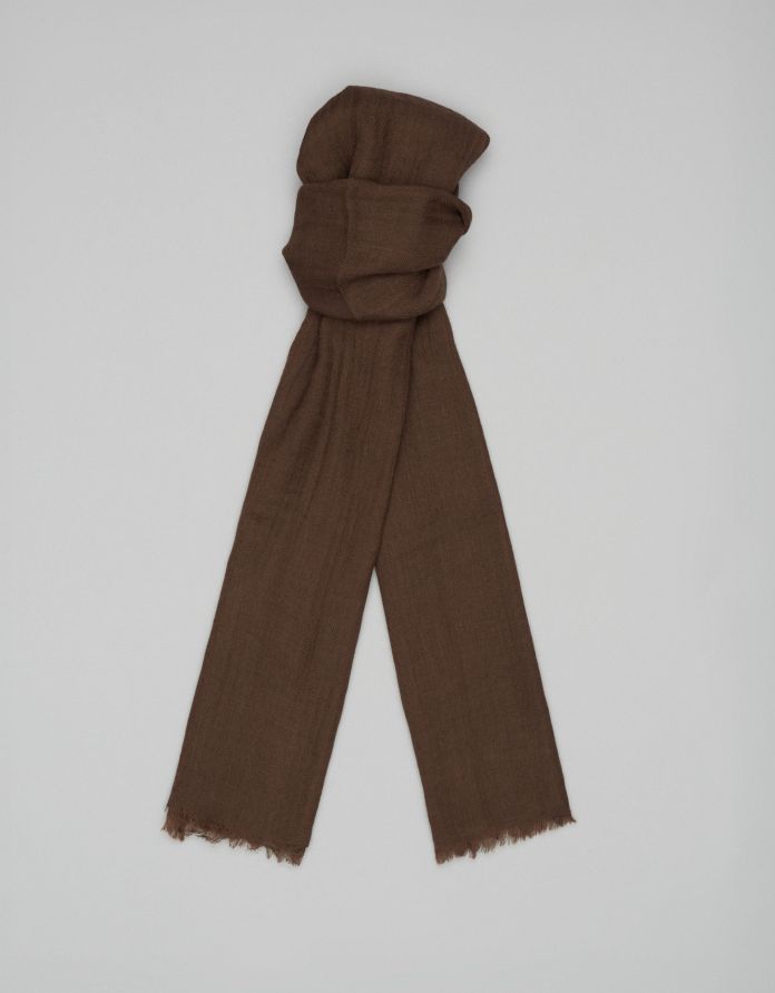 szalik wełniany lanadi 02 brązowy