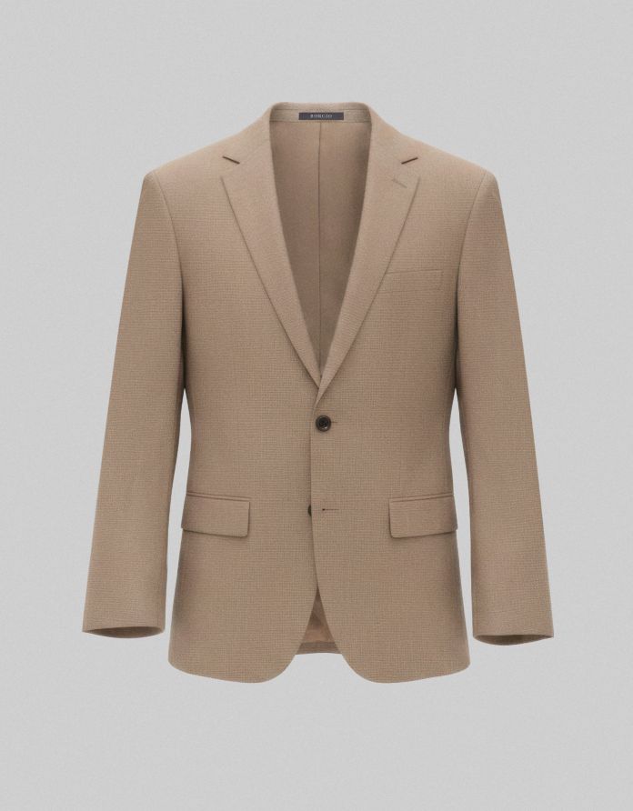 marynarka do zestawu raiano brązowa slim fit +