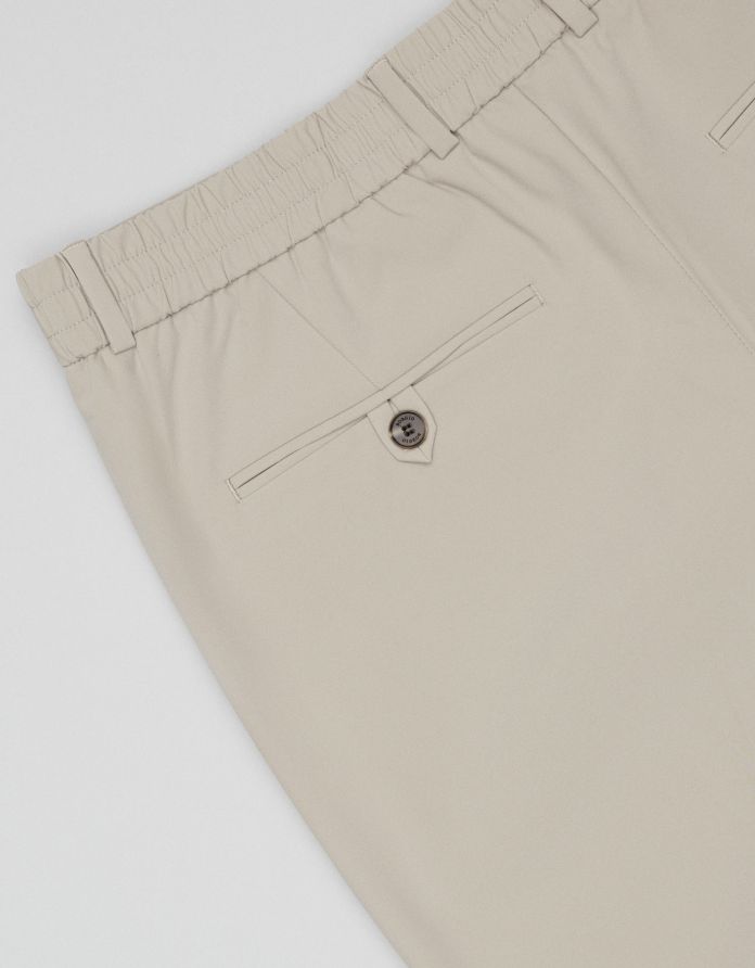 spodnie classic do zestawu laconi beżowe slim fit +