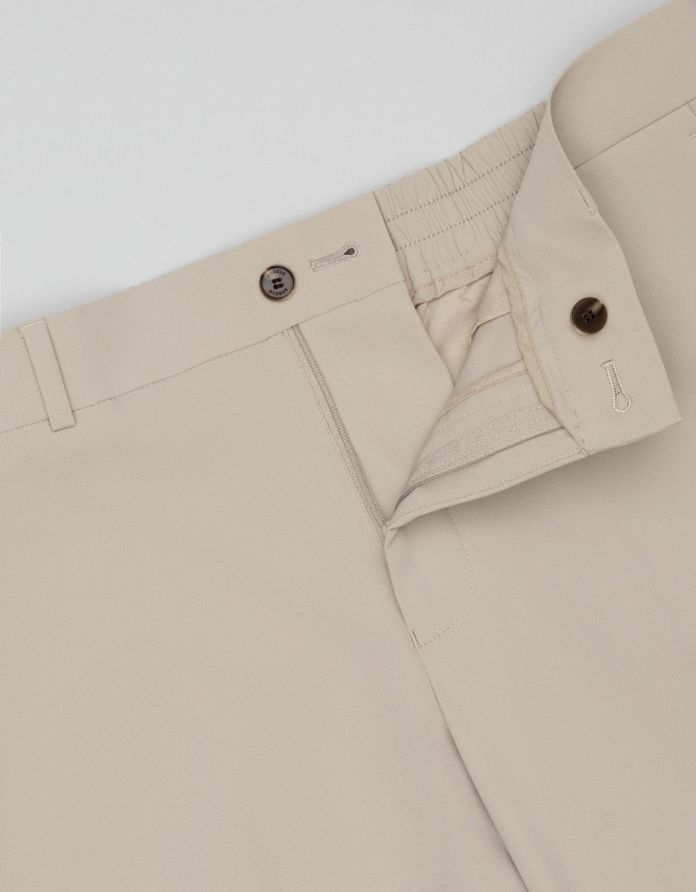 spodnie classic do zestawu laconi beżowe slim fit +