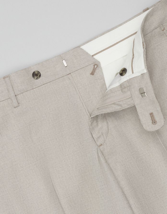 spodnie classic do zestawu teano szare slim fit +