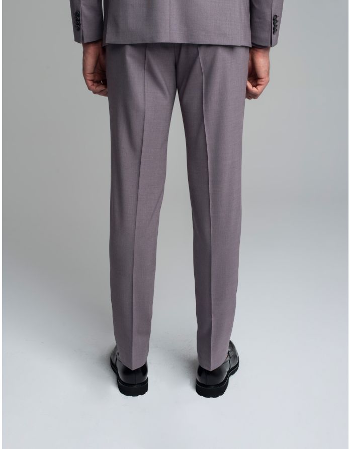 spodnie classic do zestawu maretto fioletowe slim fit +