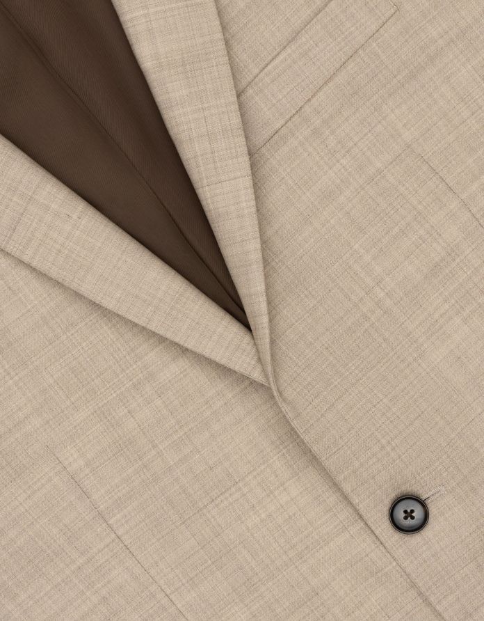 marynarka do zestawu morgano beżowa slim fit