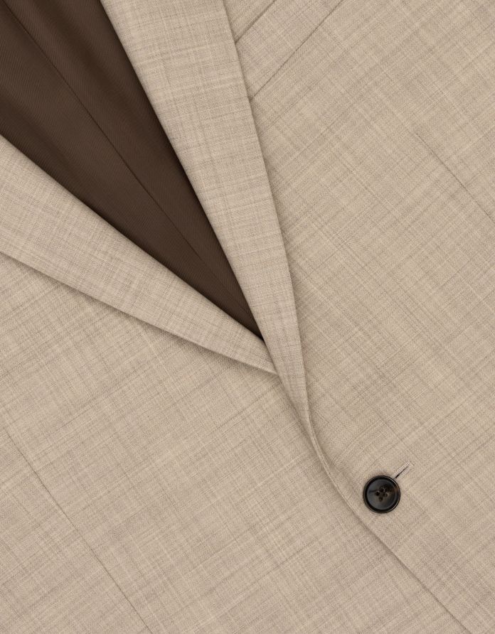 marynarka do zestawu morgano beżowa classic fit