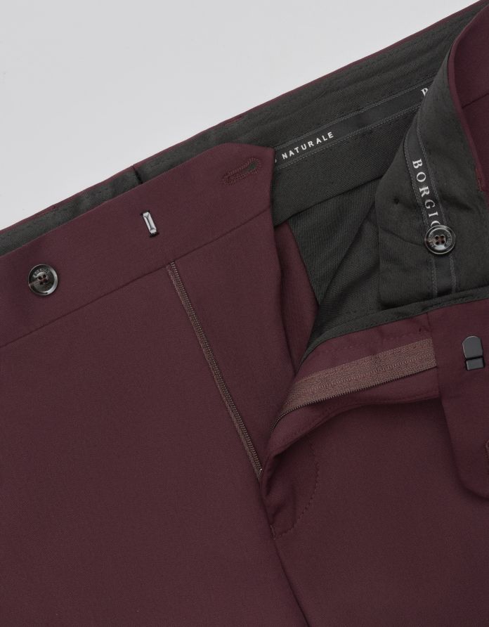 spodnie do zestawu classic lido bordowe sf+
