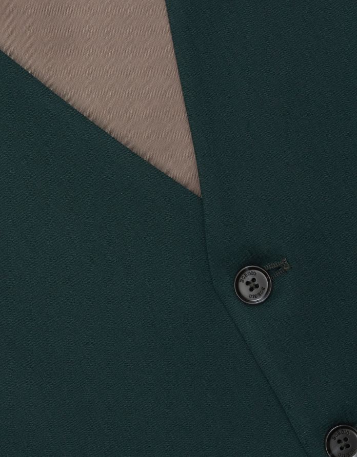 kamizelka do zestawu lido 01 slim fit zielona