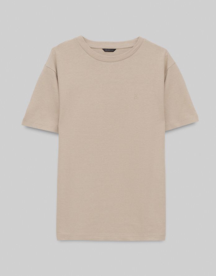 t shirt liveri beżowy