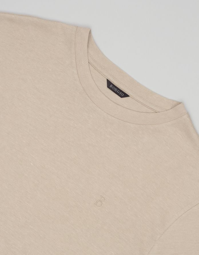 t shirt liveri beżowy