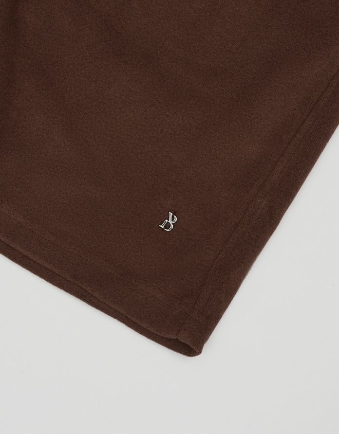 spodnie szorty do zestawu sorrento brązowe slim fit