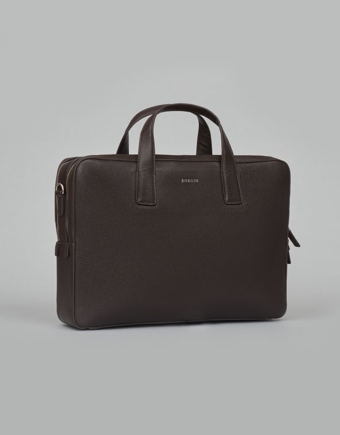 torba na laptopa brittoli brązowa