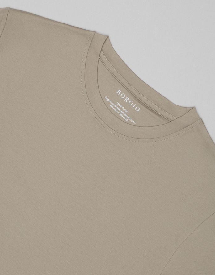 t shirt milan greige (gi)