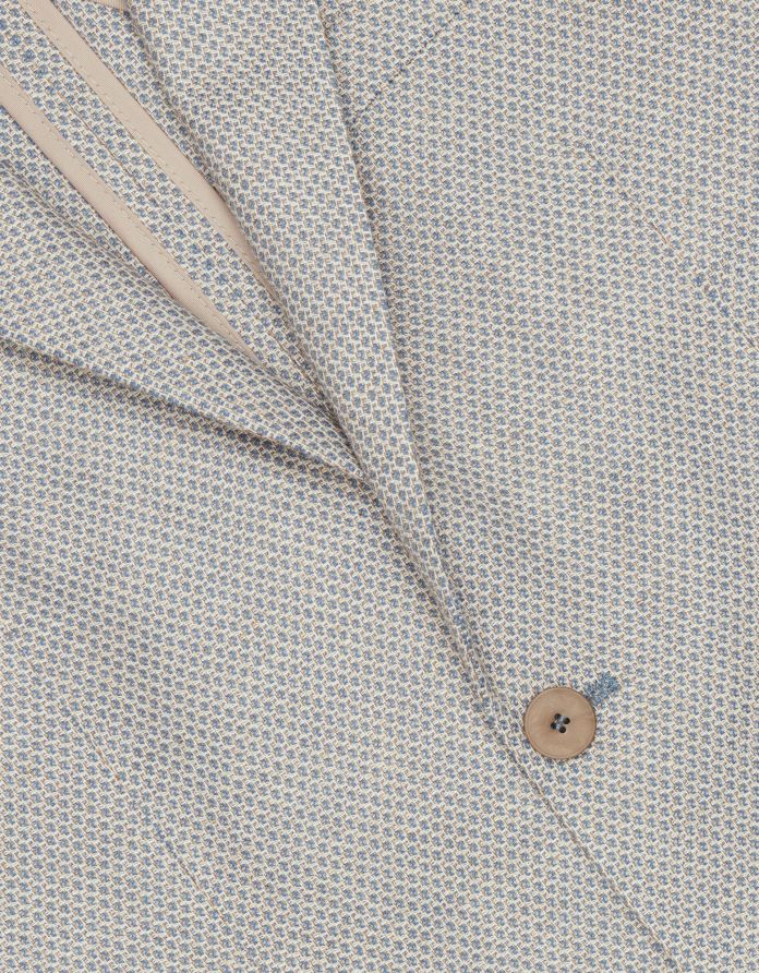 marynarka platania błękitna slim fit