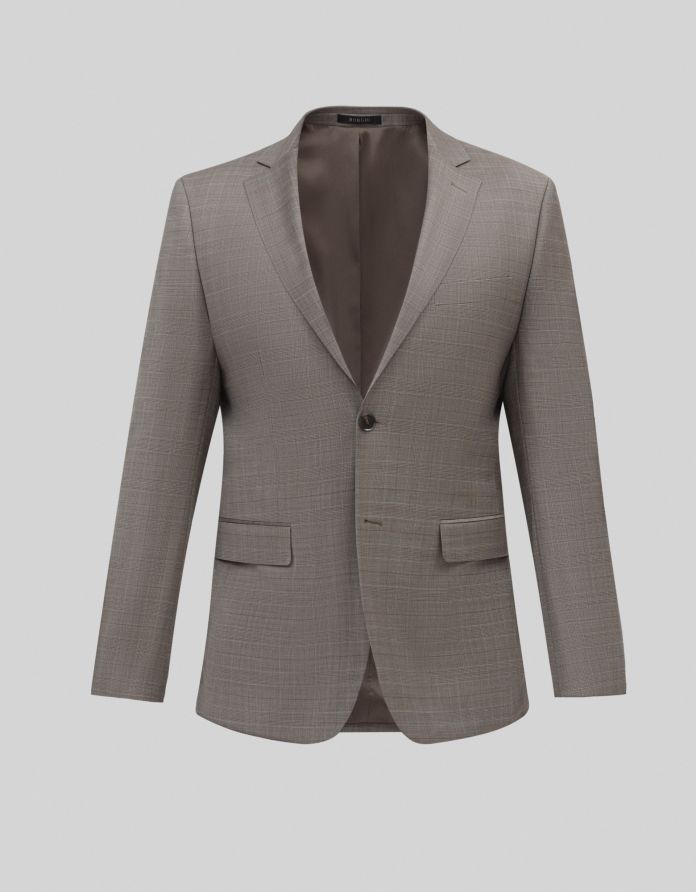 marynarka do zestawu malgrate brązowa slim fit