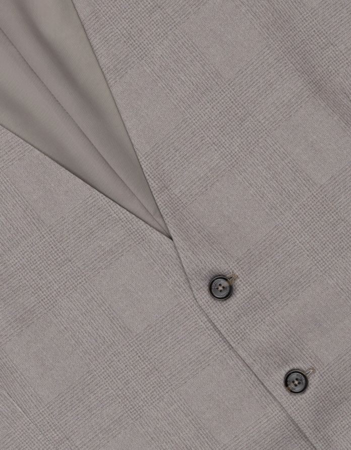 kamizelka do zestawu lodi slim fit greige