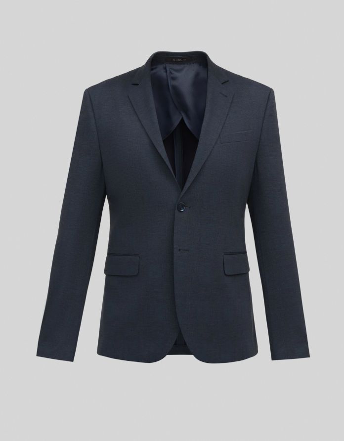 marynarka do zestawu lodi granatowa slim fit