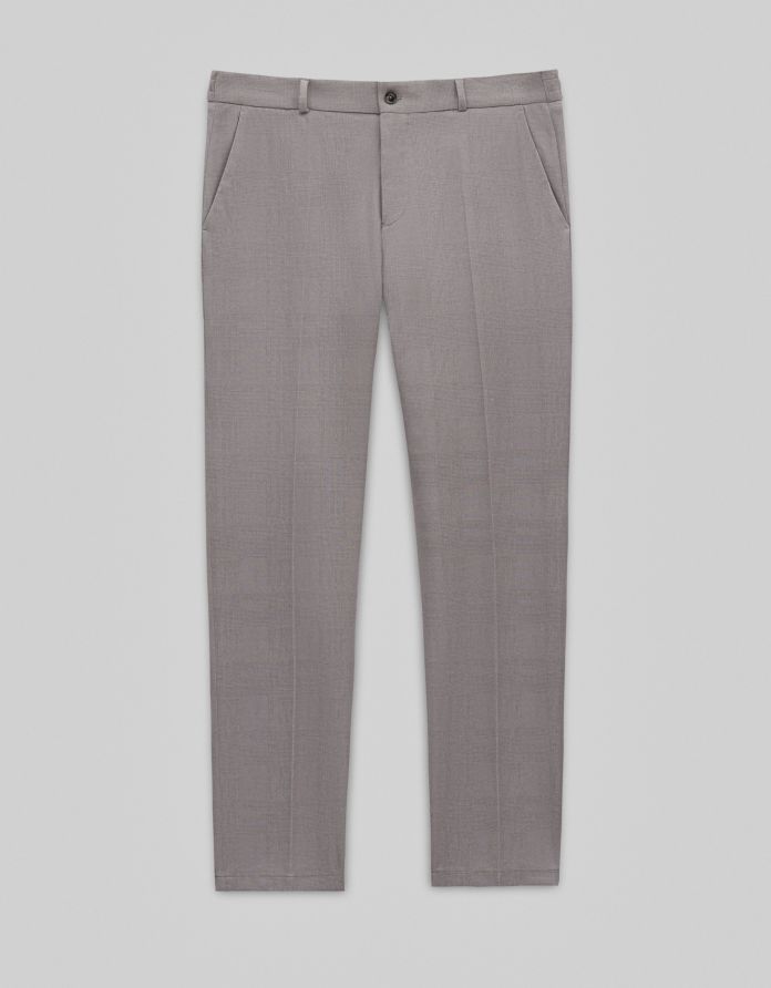 spodnie classic do zestawu lodi greige slim fit