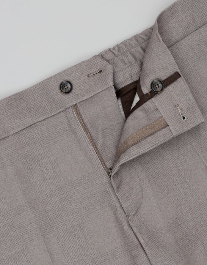 spodnie classic do zestawu lodi greige slim fit