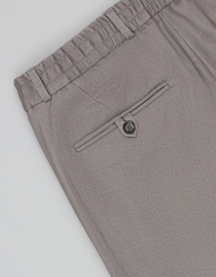 spodnie classic do zestawu lodi greige slim fit