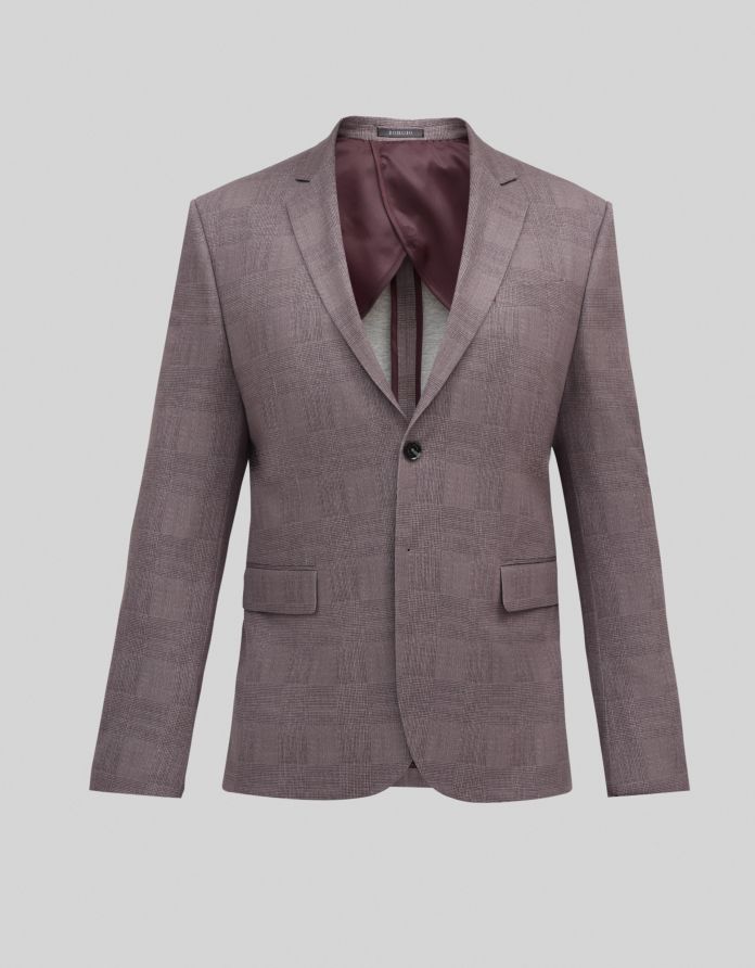 marynarka do zestawu lodi fioletowa slim fit