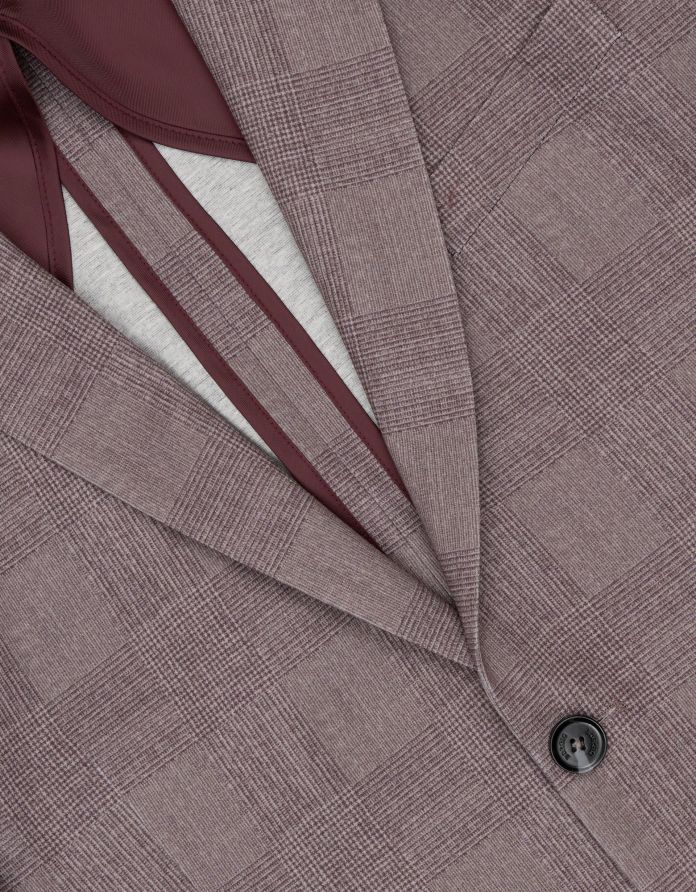 marynarka do zestawu lodi fioletowa slim fit