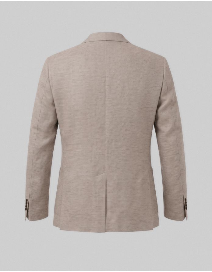 marynarka do zestawu lago brązowa slim fit