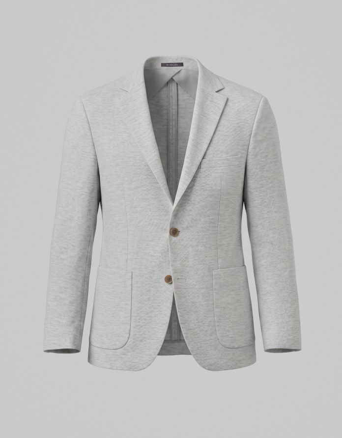 marynarka do zestawu lago szara slim fit