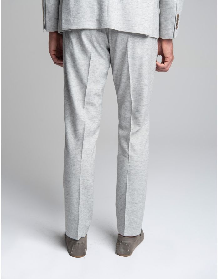 spodnie classic do zestawu lago szare slim fit