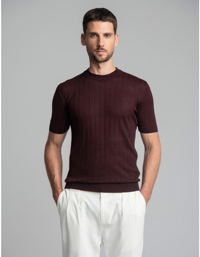 t shirt telve bordowy