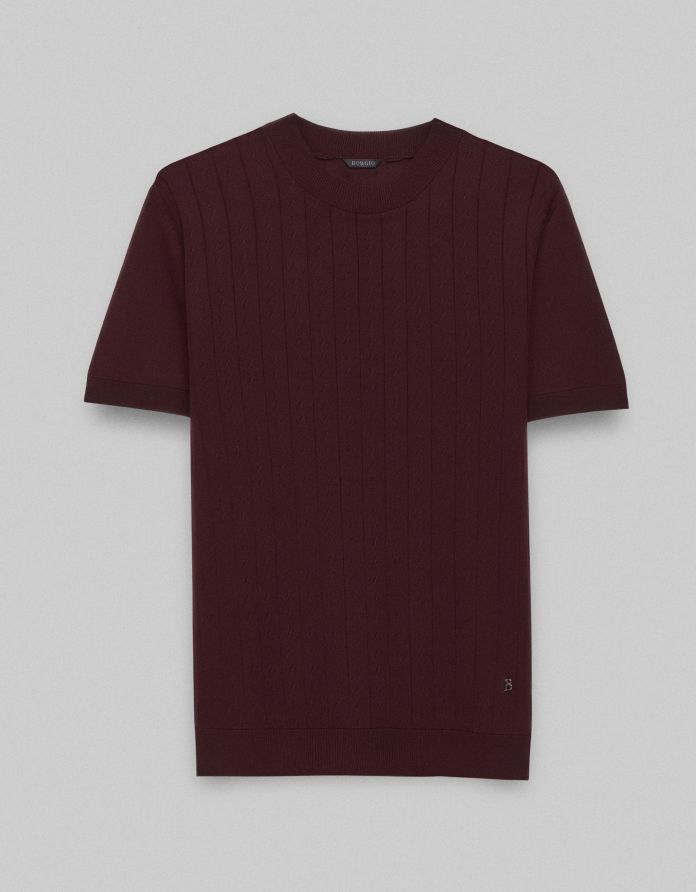 t shirt telve bordowy