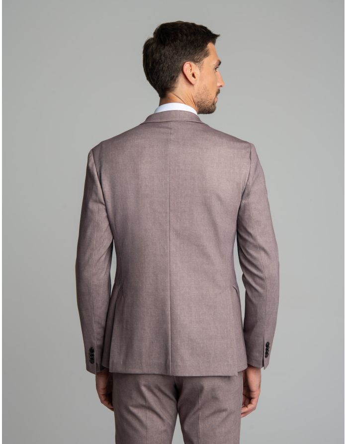 marynarka do zestawu esine fioletowa slim fit