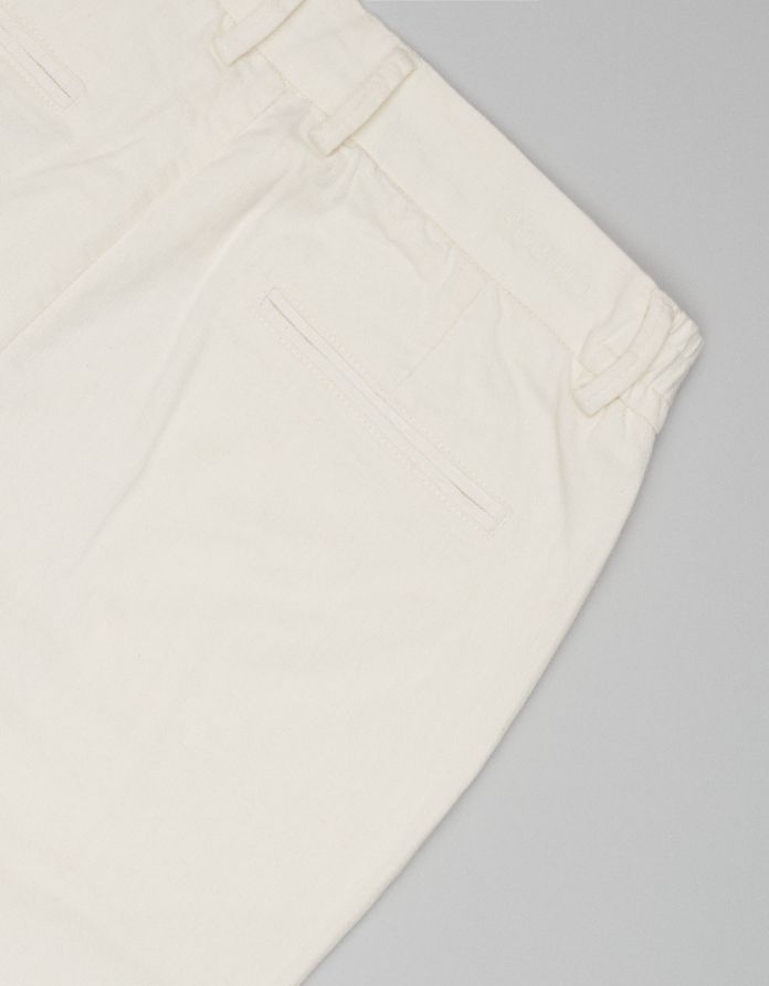 spodnie casual forli ecru relaxed fit