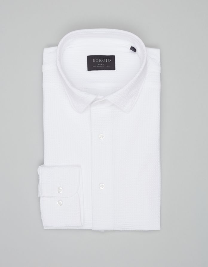 koszula atella 00672 długi rękaw biała slim fit