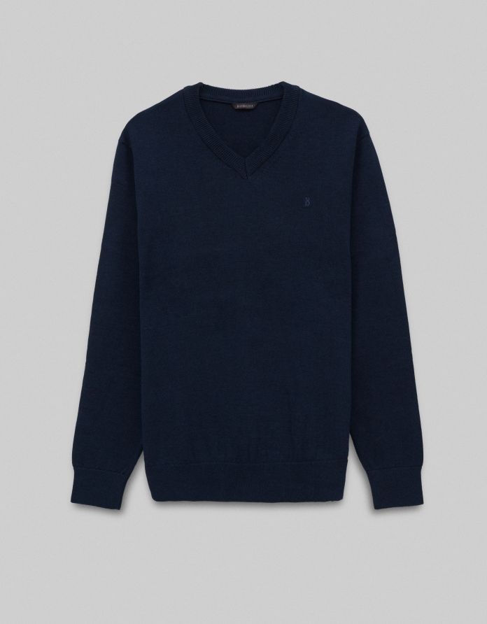 sweter tiriolo vn granatowy (n1)