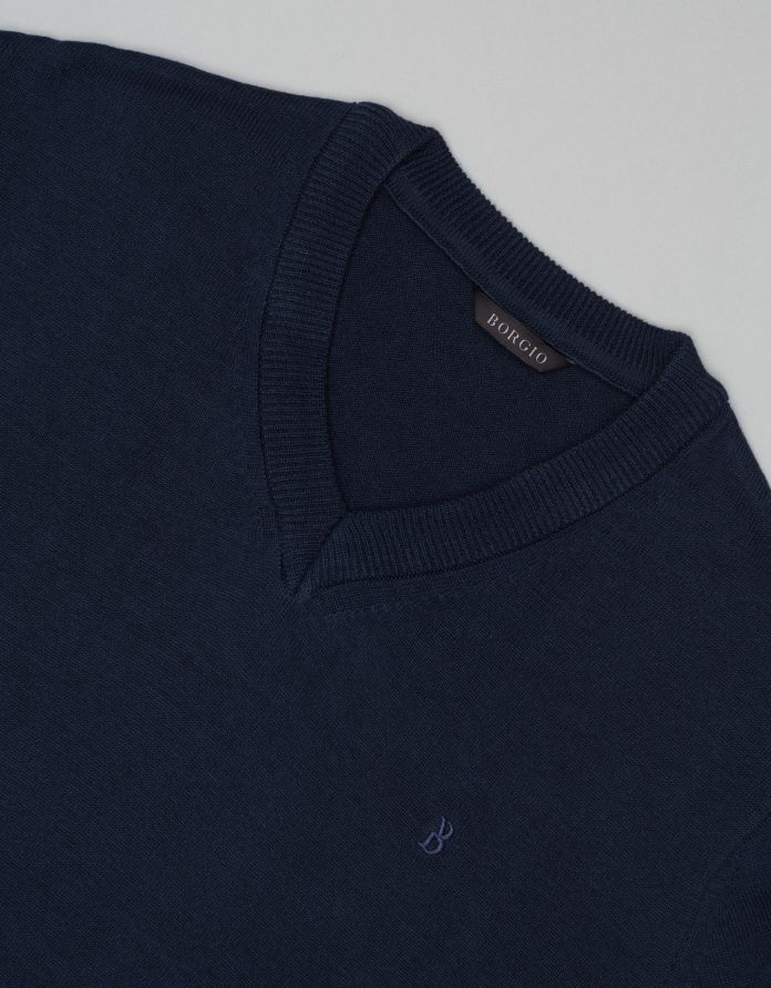 sweter tiriolo vn granatowy (n1)