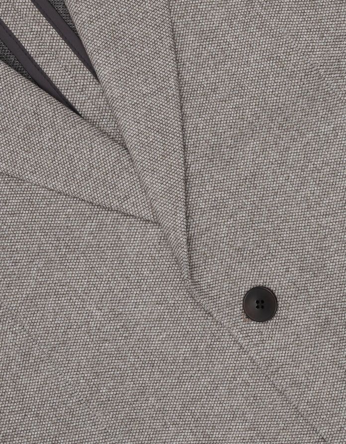 marynarka do zestawu assoro beżowa slim fit