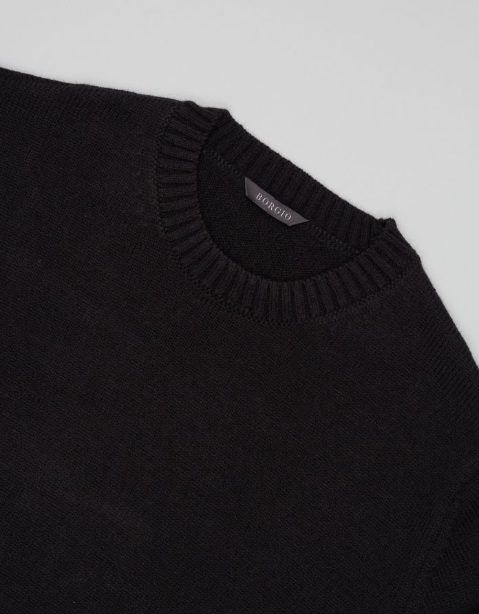 sweter staranzano o-neck grafitowy