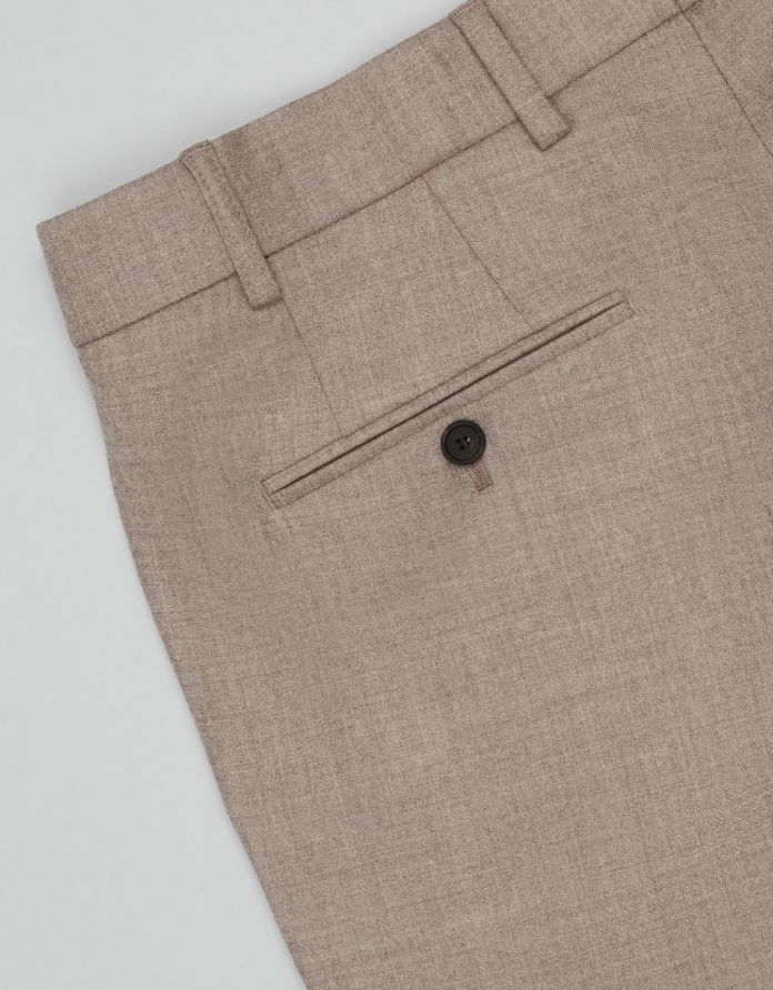 spodnie classic do zestawu zimone beżowe slim fit
