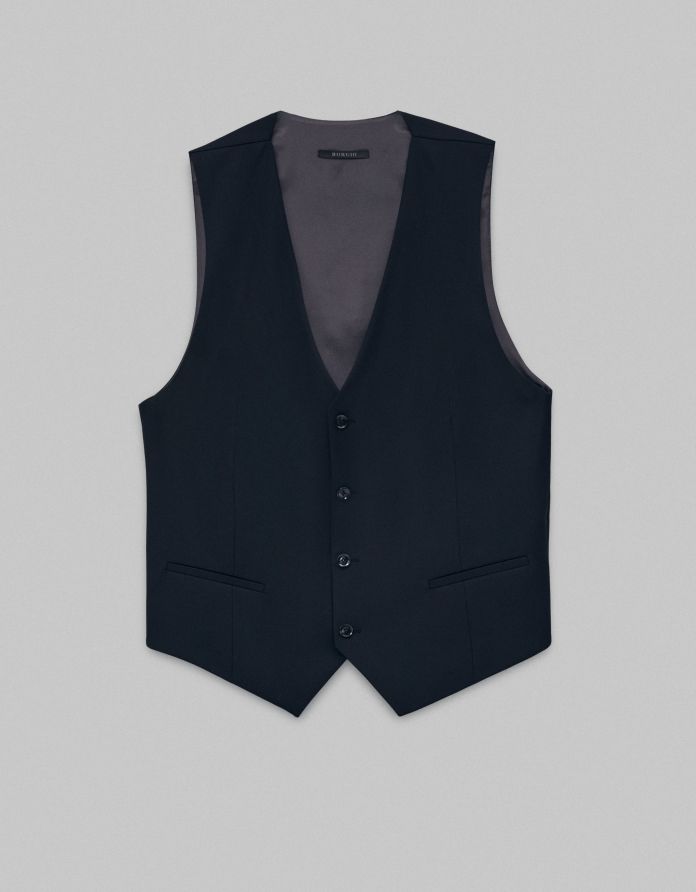 kamizelka do zestawu forino granatowa slim fit
