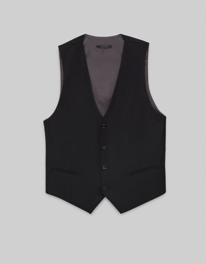 kamizelka do zestawu forino czarna slim fit
