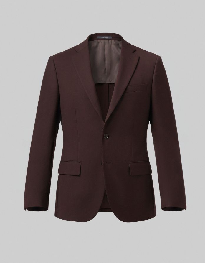 marynarka do zestawu pianico bordowa slim fit