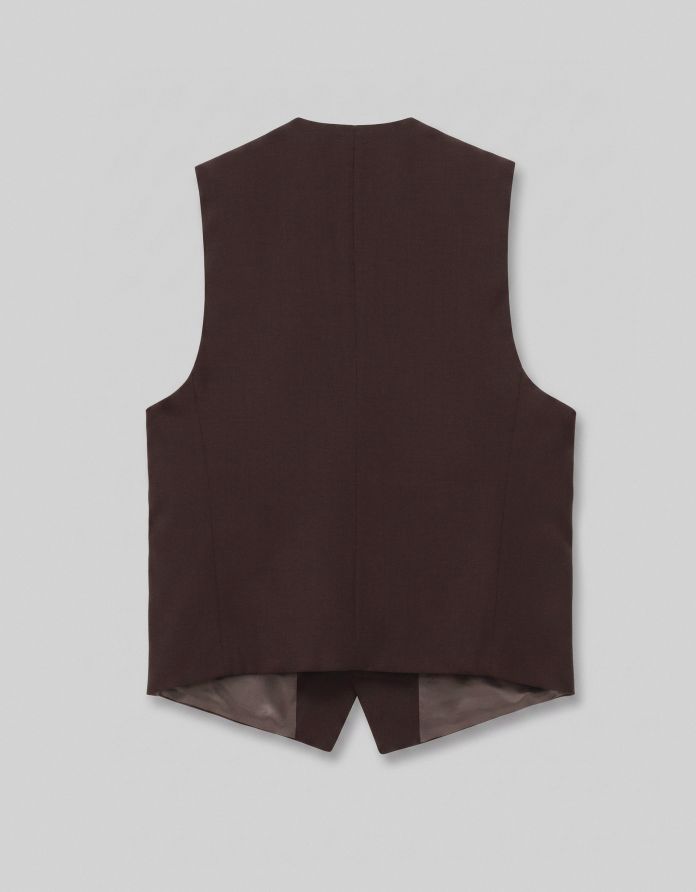 kamizelka do zestawu pianico bordowa slim fit